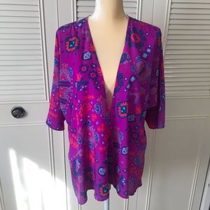 LulaRoe purple kimono